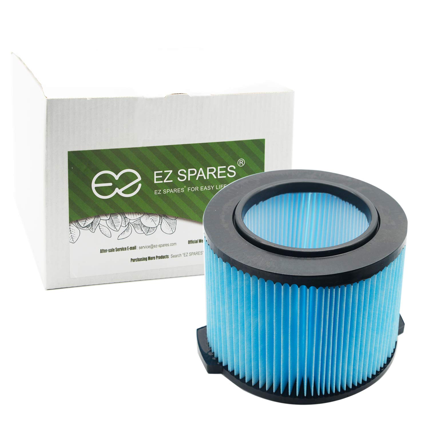 EZ SPARES Replacement for Ridgid VF3500,Wet Dry Shop Vac Filter Hepa,3-Layer Filter for Ridgid WD3050 WD4070 WD4522 Attachment,Fine Dust and Dirt,(Degerming Blue)