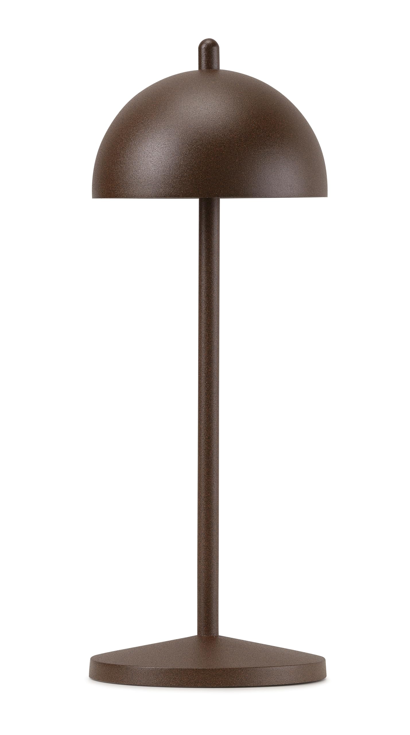 LVL EvaG Lámpara de Mesa Recargable Inalámbrica - Lámpara LED Táctil Regulable para Interior/Exterior IP65 - Temp. de Luz de 2200 a 3000K, Larga Duración, Aluminio, Corten