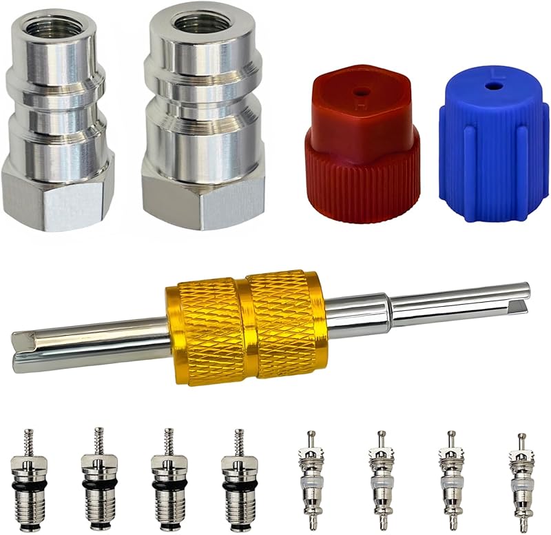 Kit Adaptador de Conversão do Ar-Condicionado R12/R22 para R134A VOTNMIC – Alta e Baixa Pressão