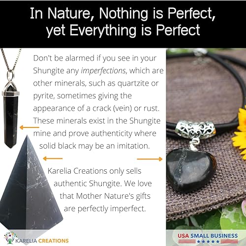Miniatura 5 de Shungite Power Pyramid – 100% auténtico – Protección cargada de Reiki para limpieza a tierra, energía curativa, oficina en casa, EMR (3.5 pulgadas