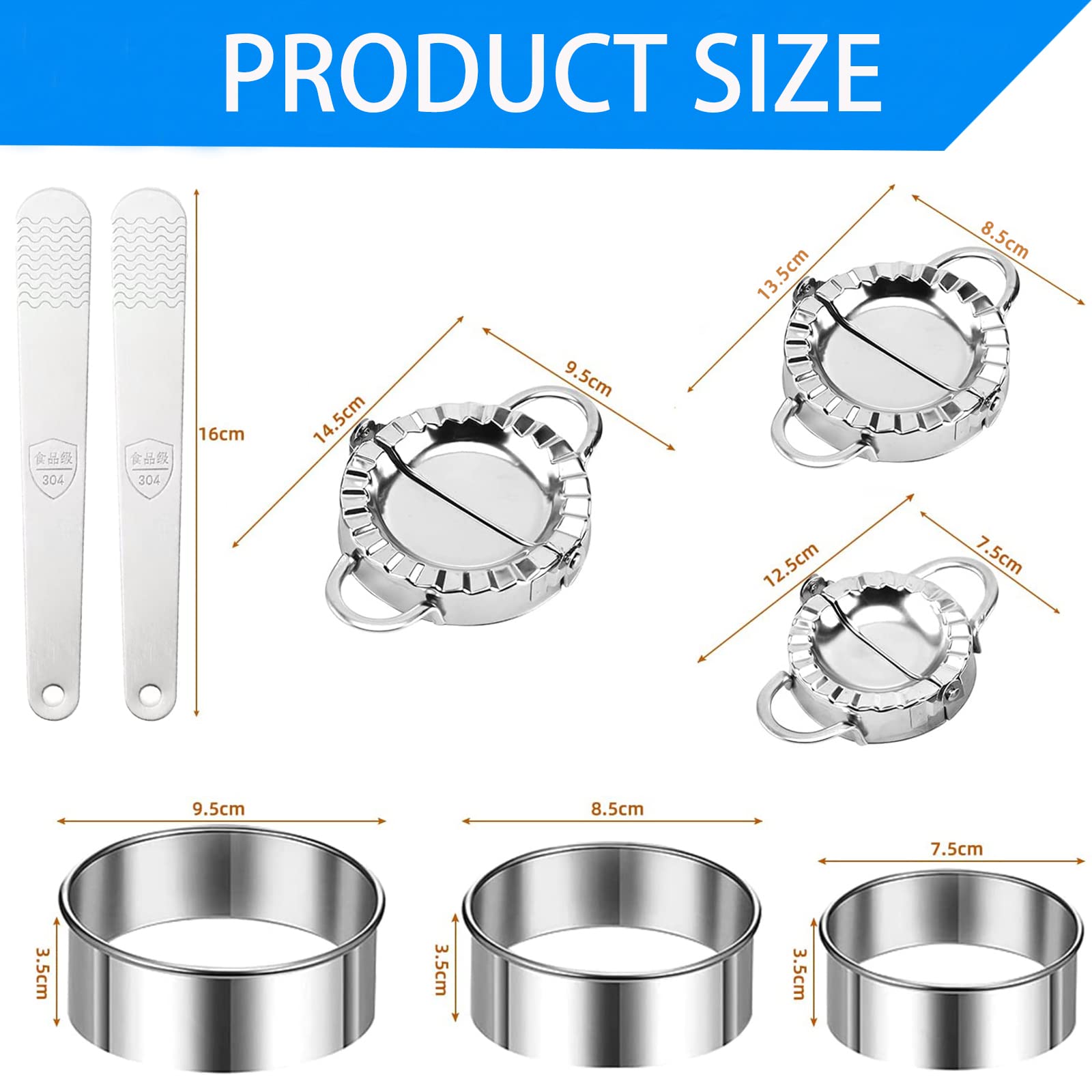 Acciaio Inossidabile Stampo Per Ravioli Macchina Per Ravioli Set 8