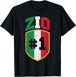 Zio Numero 1 Proud Family Heritage Zio Uncle Italian T-Shirt