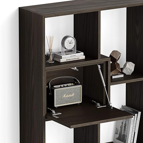 Miniatura 153 de Mobili Fiver, Estantería Iacopo XS (63.31 x 31.5 pulgadas), roble rústico, fabricada en Italia Roble rústico,Ashwood Negro,Ashwood Blanco,Efecto