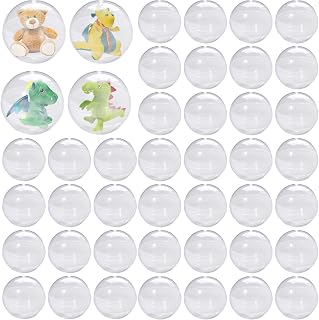 320 Pcs Gumball Vending Machine Capsules 2 Inch Empty Round Capsules Plastic Small Capsules Toy Classic Capsules Toy Clear Capsules Containers for Prizes Party Favors Supplies