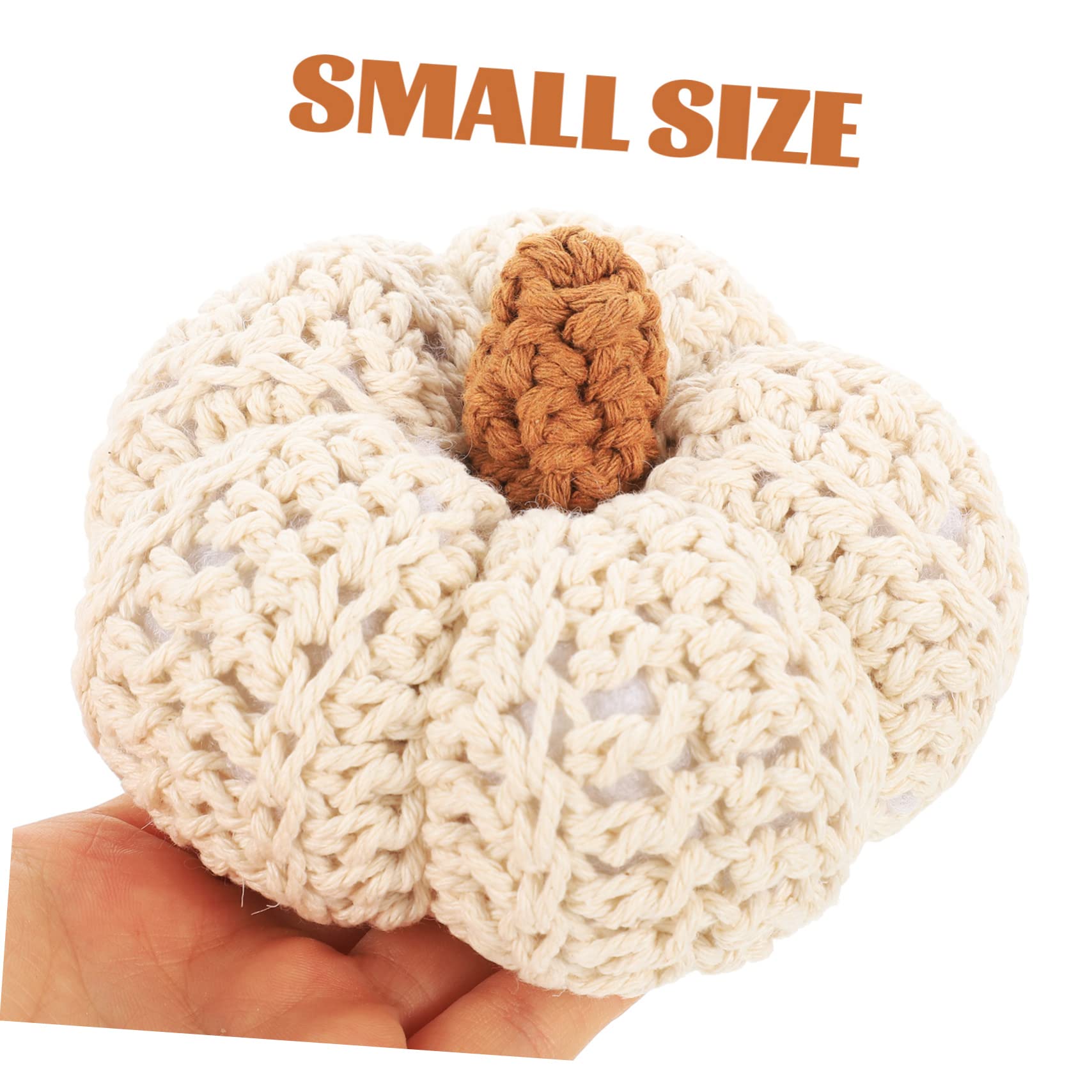 ABOOFAN 5stücke Woven Pumpkin Decoration Für Tischdeko Künstliche Kürbis-deko Für Herbstfestlichkeiten Und Kinderzimmer Stilvolle Und Praktische Herbstdeko Realistisch Und Vielseitig
