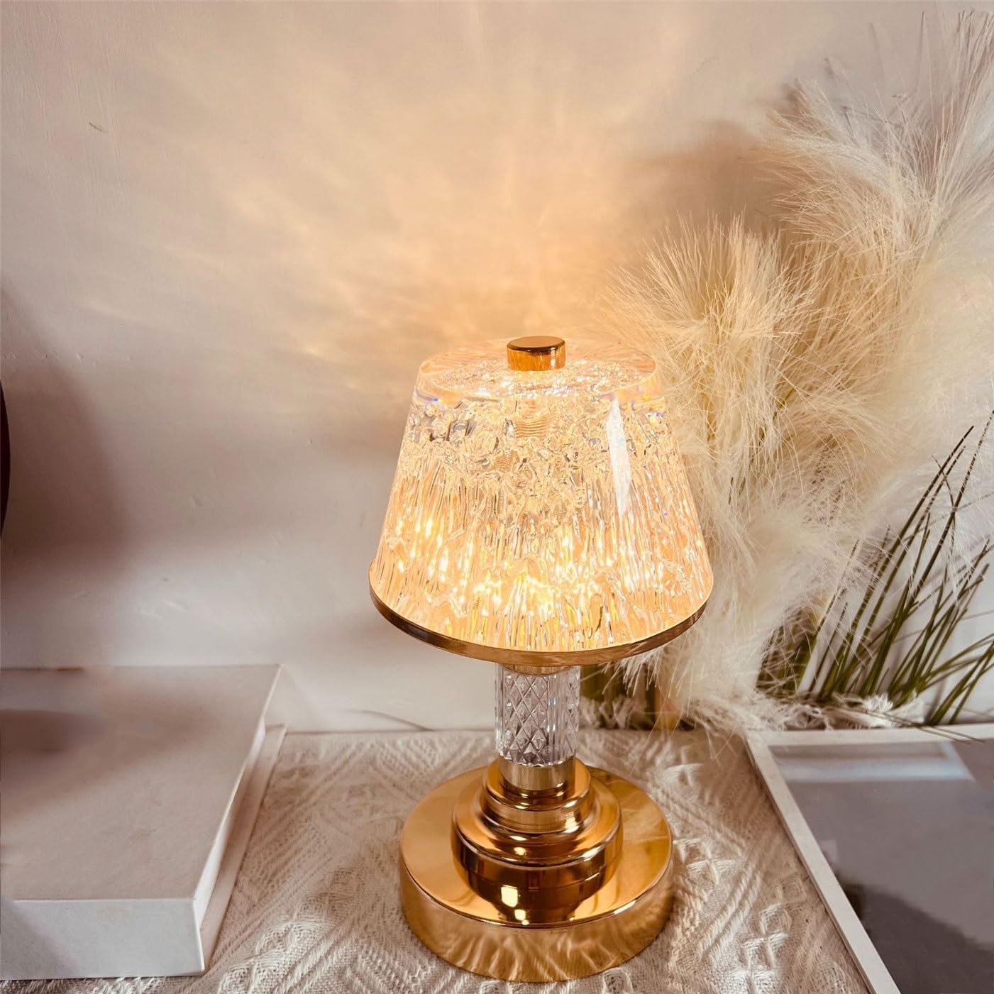 Lampka biurkowa Lampa biurkowa Crystal Ball, wyjątkowa romantyczna lampka nocna Lampka nocna