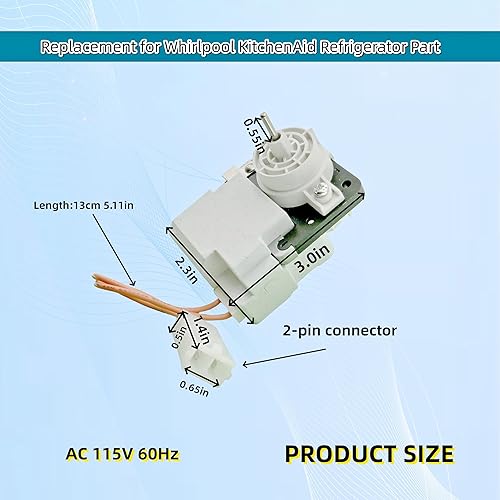 Miniatura 3 de W10464673 Motor del ventilador del evaporador del refrigerador compatible con Whirlpool KitchenAid Fridge, reemplazar modelo: WPW10464673 PS7320664