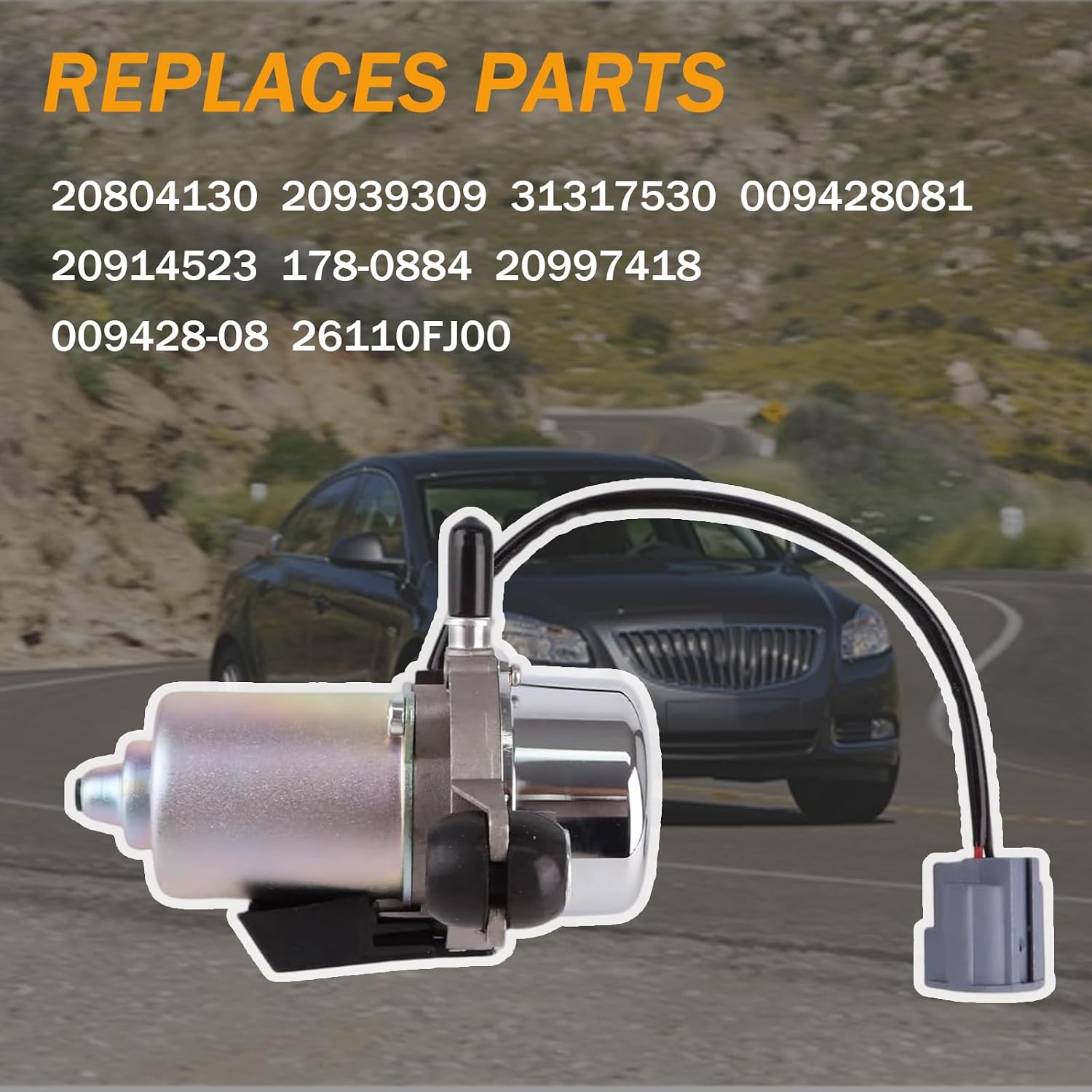 20804130 Brake Booster Vacuum Pum Compatible with Cadillac CTS/Chevy/Volvo Models Replace 20804130 20939309 31317530