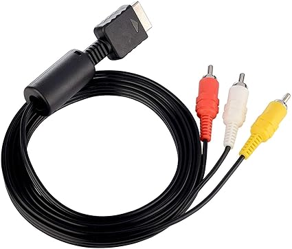 PS2 PS3 AV Cable, AV to RCA Cord for PlayStation 2 3 /PS2/PSX/PS3 Slim (6FT)