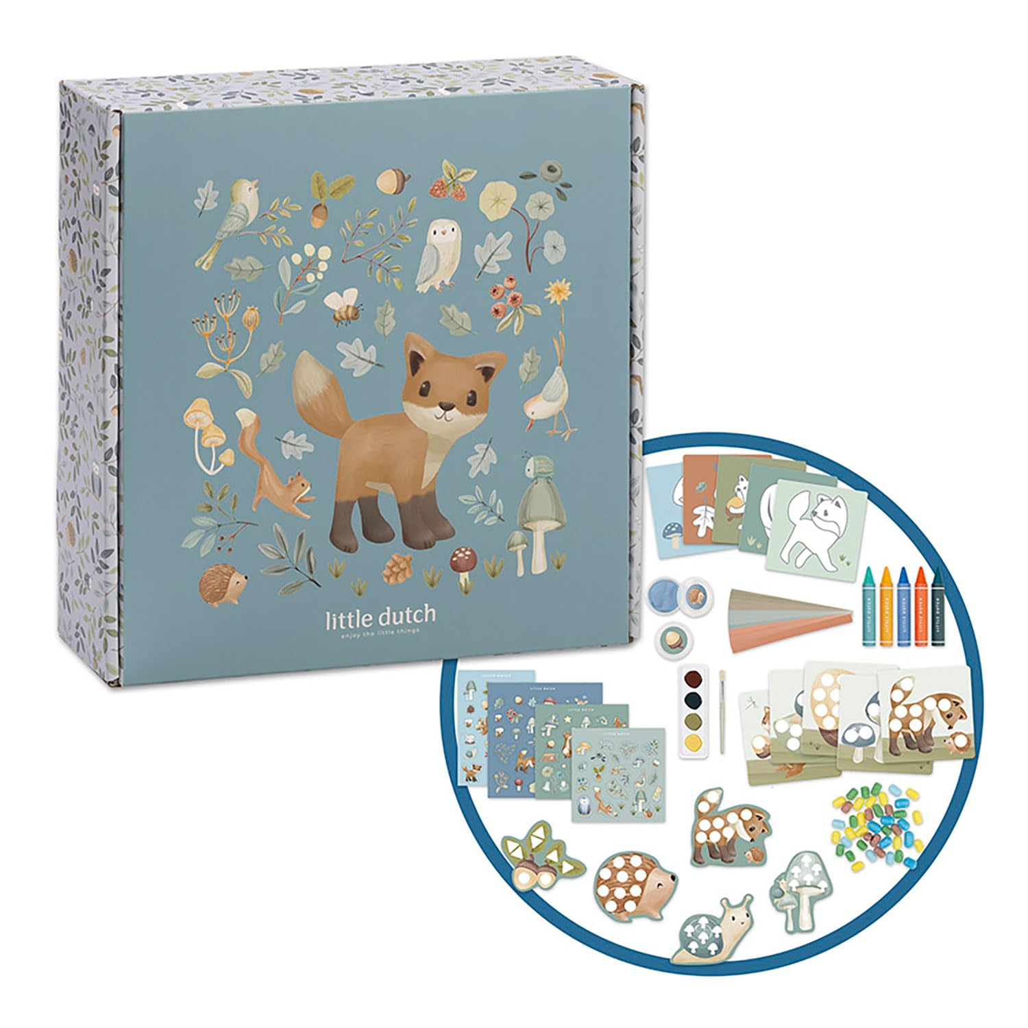Little Dutch Forest Friends Blue Forest Friends 126046 Craft Set / Creativity Box Xl