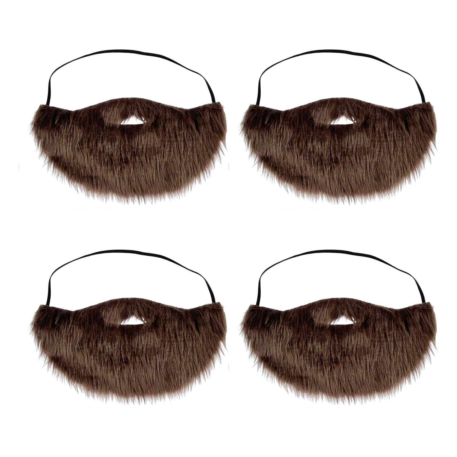 EOWVISN 4 Semicircular Beards, Fluffy Lint, Gifts From Friends, Role-Playing Makeup Props.
