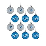 foco NFL 12 Pack Ball Hanging Tree Holiday Ornament Set12 Pack Ball Hanging Tree Holiday Ornament Set, Team Color, One Size