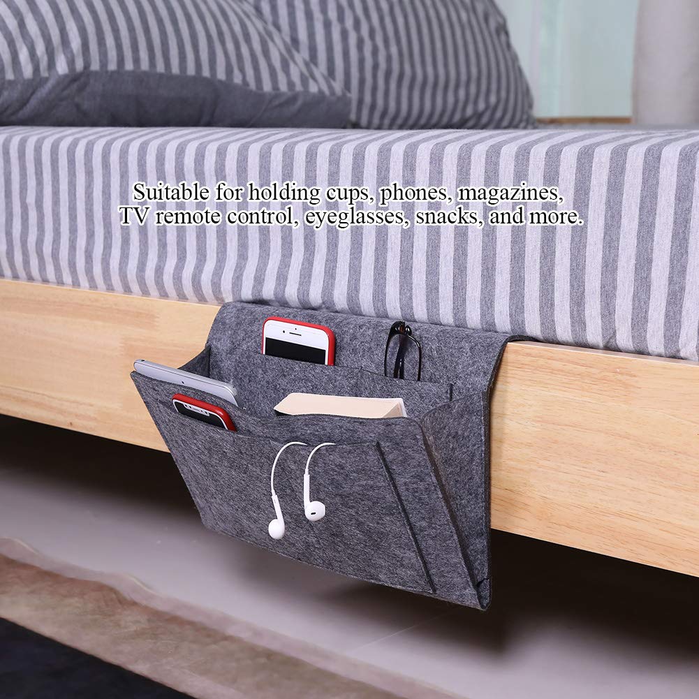 Reposabrazos de sofá, soporte para control remoto para sofá, bolsa de almacenamiento colgante para mesita de noche, perfecto para sofá, silla, accesorios de sofá, vida sin desorden