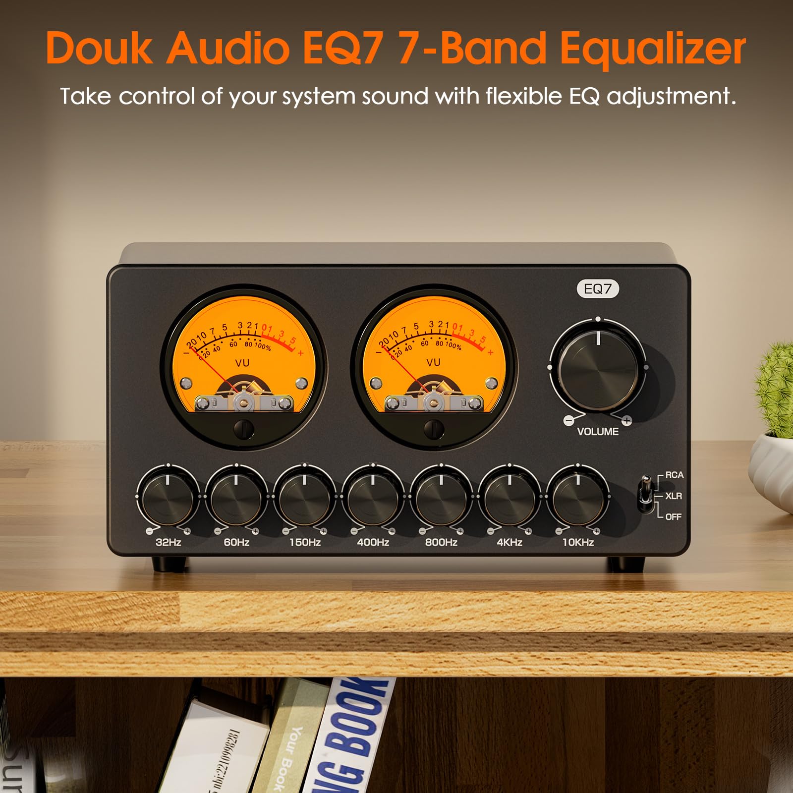 Douk Audio EQ7 7-pasmowy korektor z konwersją RCA na XLR