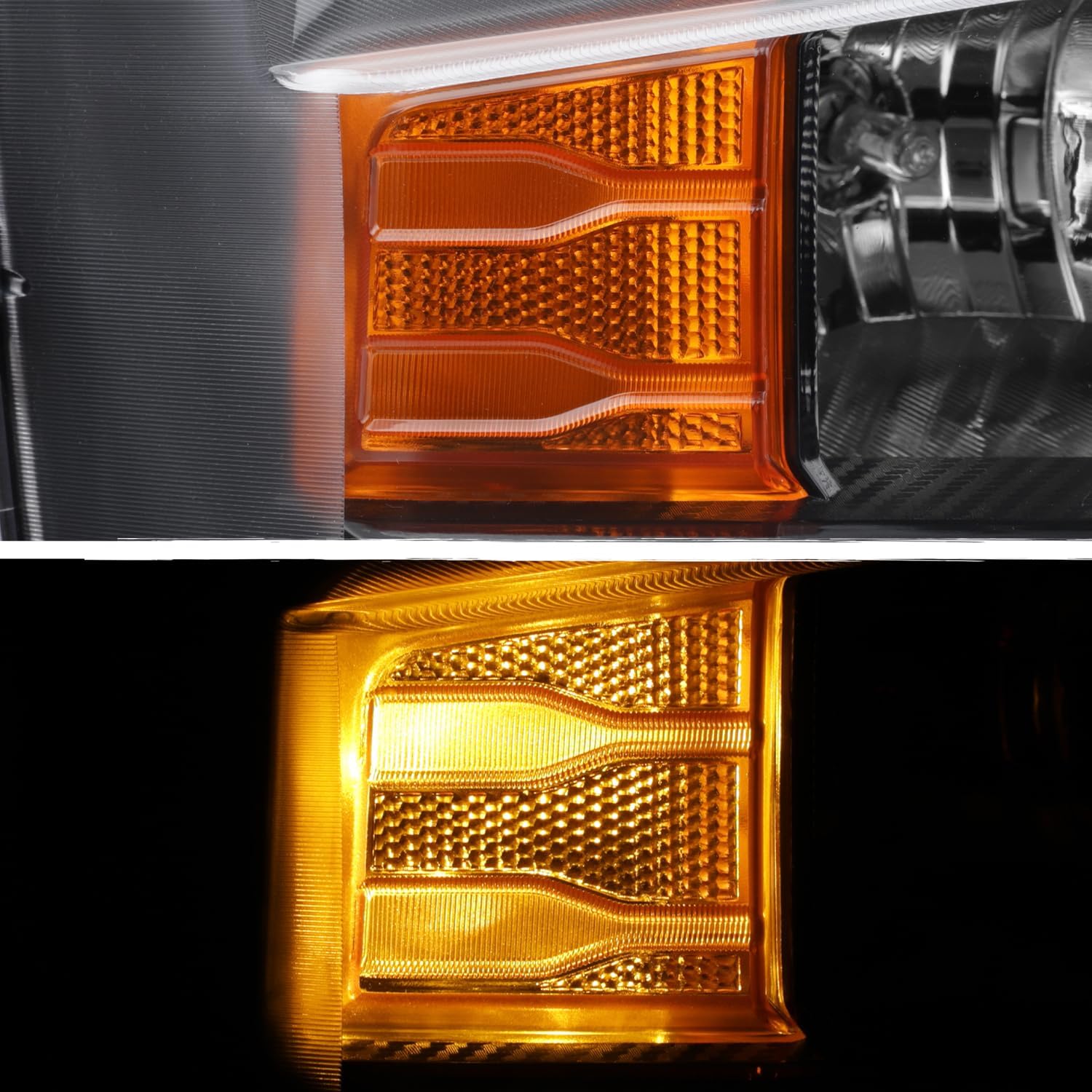 AKKON - Fits 2022 2023 2024 Chevy Silverado 1500 Halogen Type Black Headlight Passenger Right Side Replacement 22 23 24