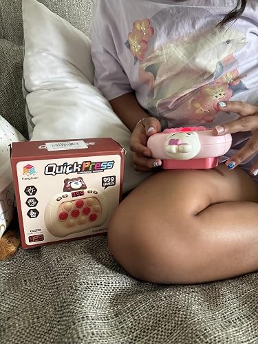 Fast Push Game Jouets Anti-Stress pour Enfants, Jeu de Casse-Tête Portatif Jouets Sensoriels, Quick Push Jeu Lumineux Pop Cadeaux pour Garçons et Filles de 3 à 12 Ans