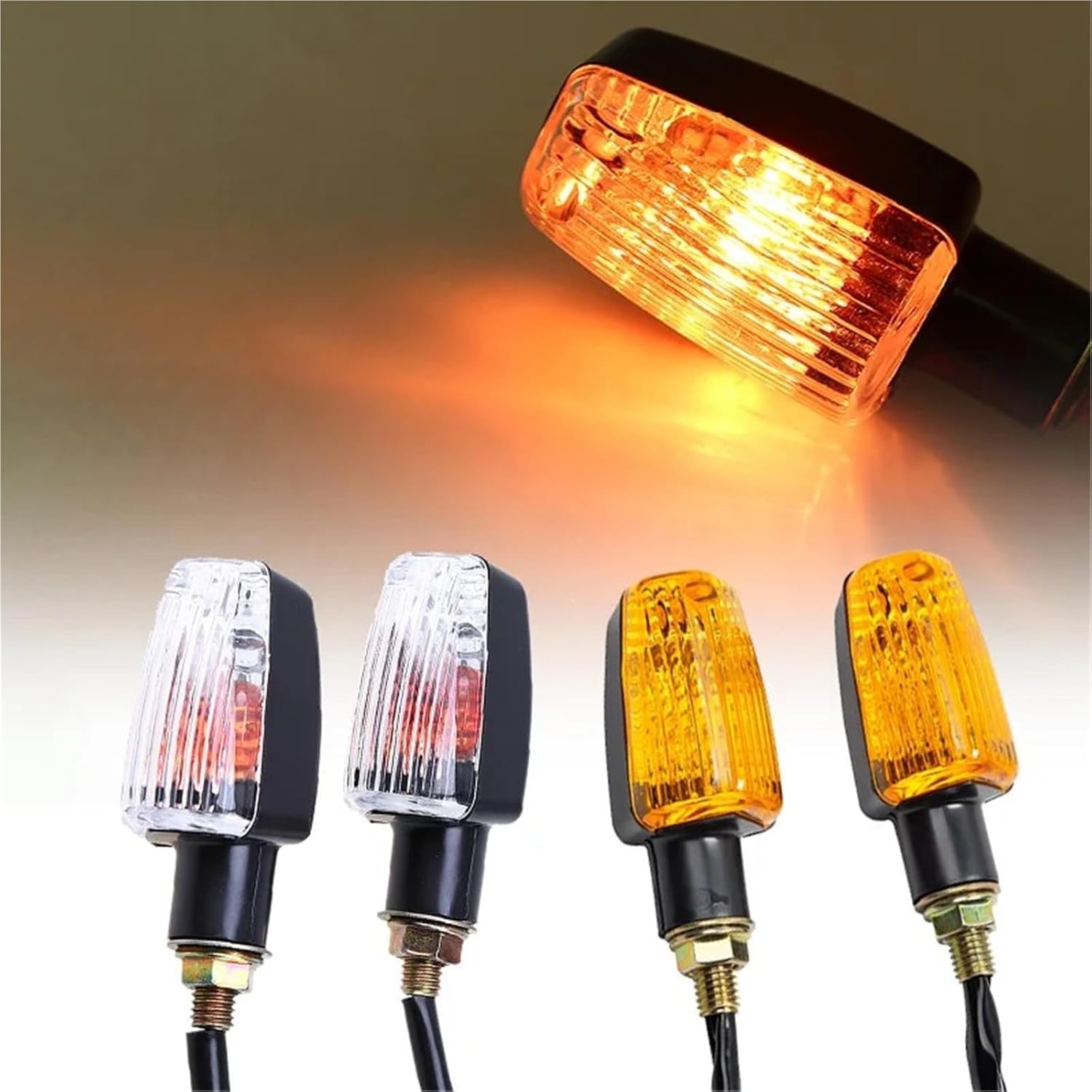 オートバイのインジケータライト オートバイの方向指示灯、フラッシャーインジケーター、ウインカーランプアクセサリー のために スズキ