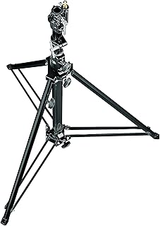 Manfrotto 070BU Black Follow Spot Stand with Leveling Leg - Special Order Only