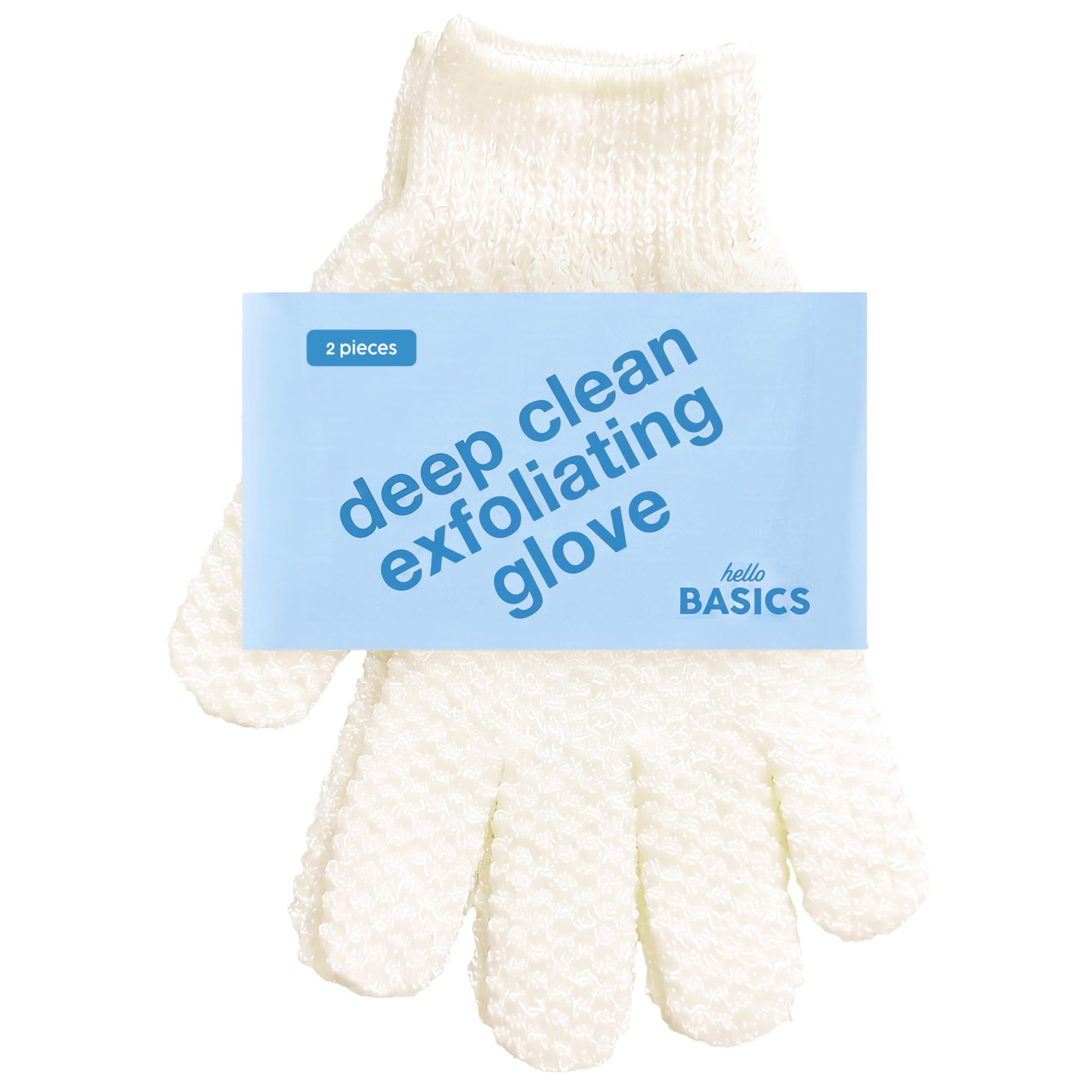 Deep Exfoliating Gloves, Body Scrubber Smoothing Mitt, 2pc