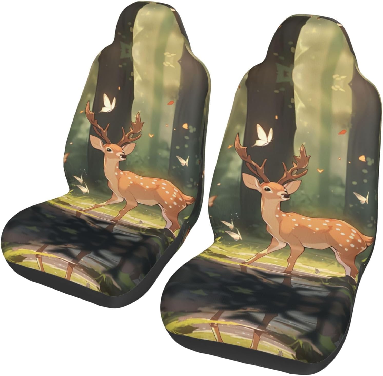 Universal Bambi Printed car seat Covers are Suitable for Most Seats in Trucks, Vans, and Other Similar Vehicles.