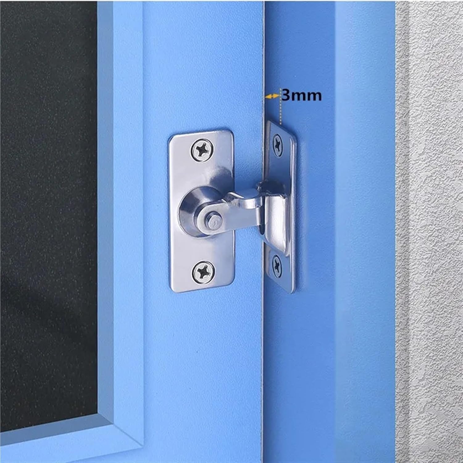 304 Stainless Steel 90 Degree Right Angle Buckle/Hook Lock/Bolt 1Pcs