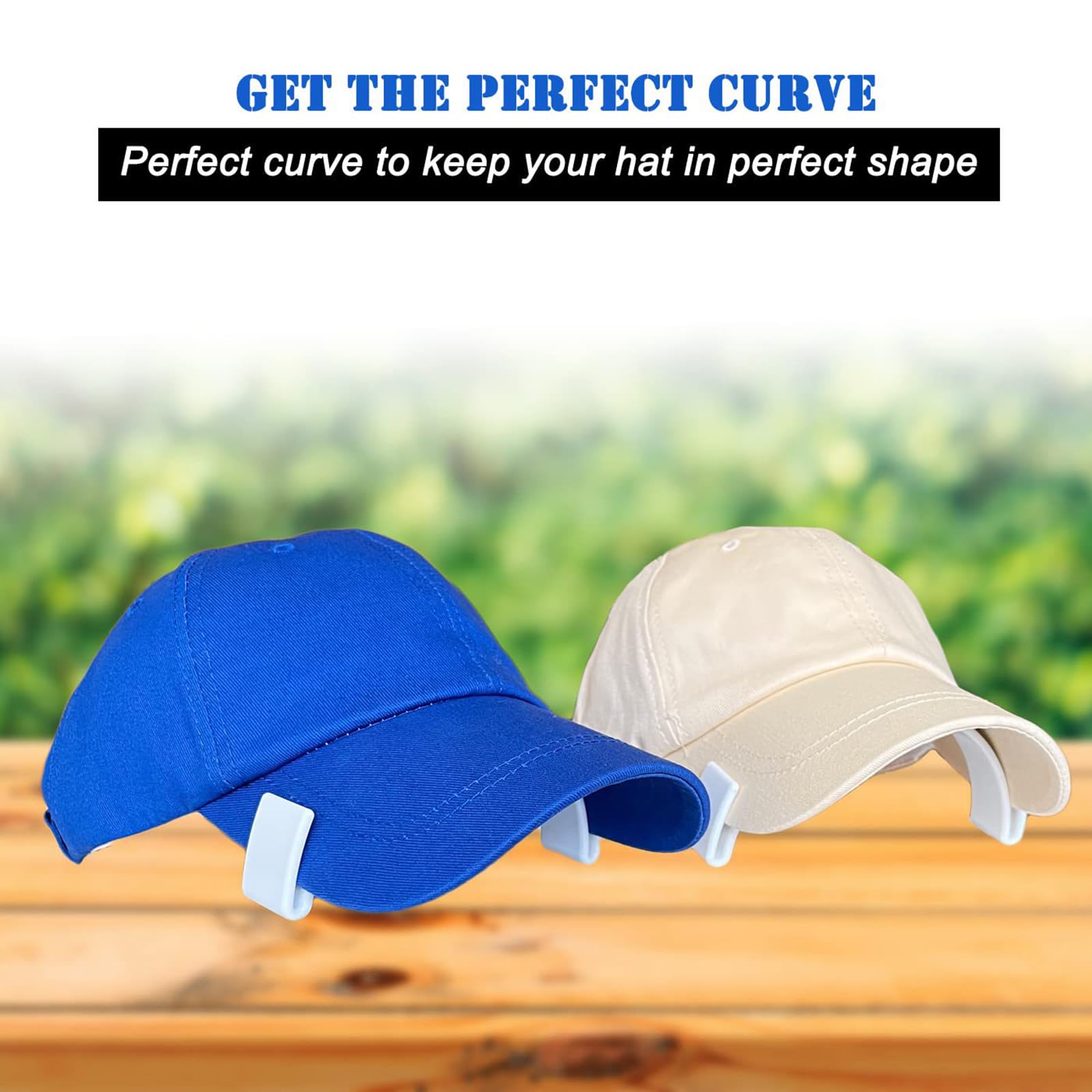 BENECREAT 20 Inserti Per Visiera Di Berretto - Plastica Per Cucito, Bianco E Nero, 2 Stili - 2