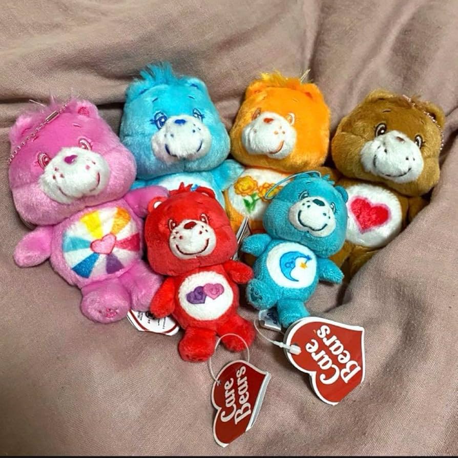 ケアベア ぬいぐるみ　マスコットキーホルダー アメトイ　ヴィンテージ Amazon.co.jp: ケアベア マスコット キーホルダー : おもちゃ