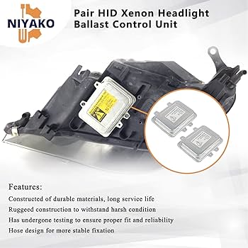 Niyako 2Pcs Xenon HID Ballast Headlight Replacement