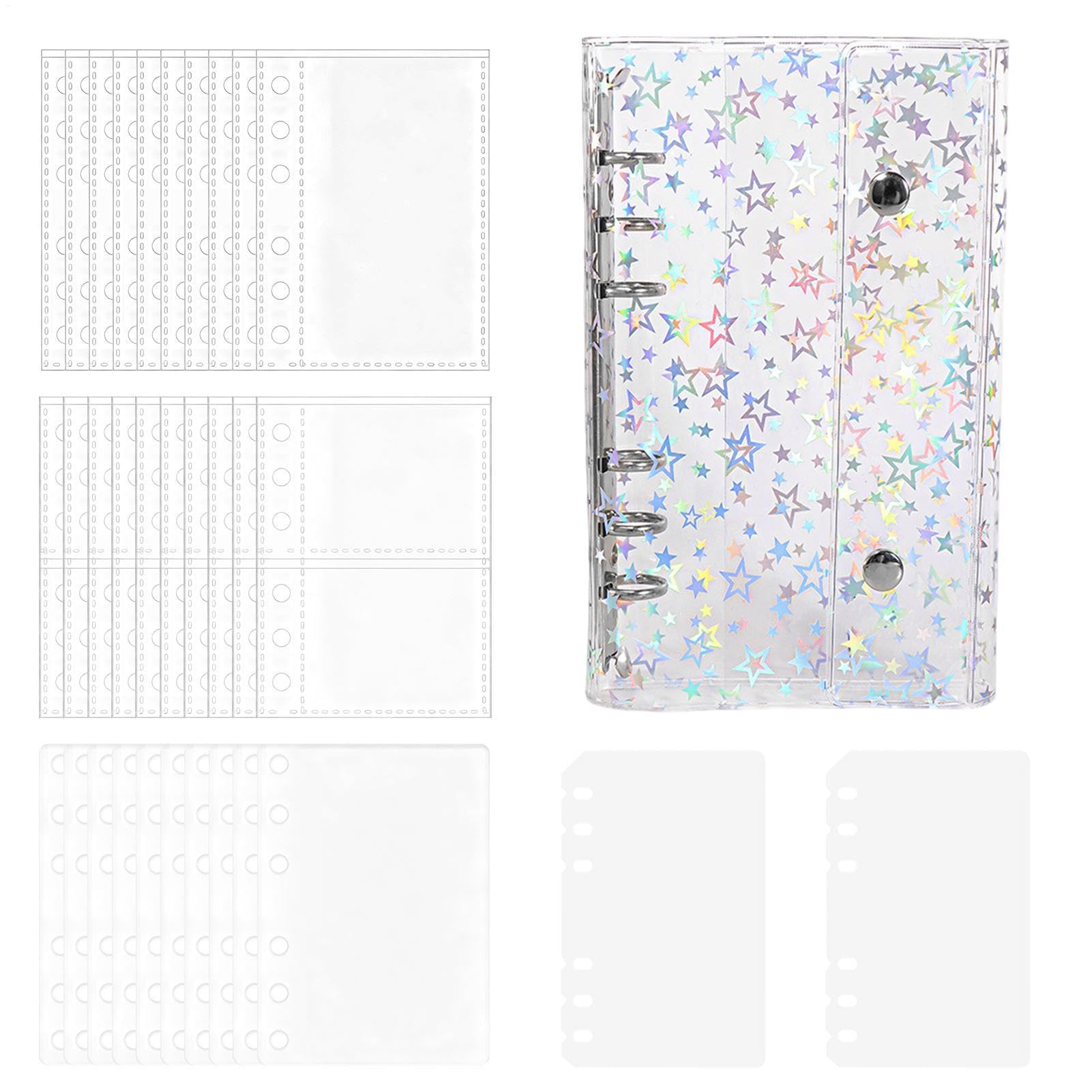 Folder kolekcjonerski naklejek | Z holograficznym zamknięciem, album kolekcjonerski naklejek, dla uczniów, dziewcząt, dzieci, młodzieży, na podróż, do szkoły, akademika, sypialni, zdjęć i
