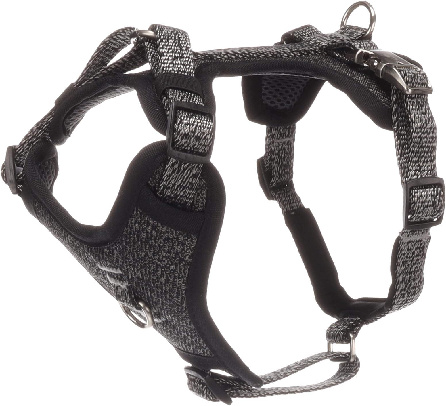 Flamingo Dog Harness Mago Dark grey XS 25-43cm 30-45cm 15mm