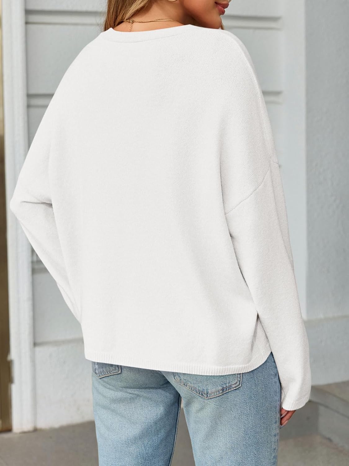 Saodimallsu Womens Oversized Cardigan Sweaters Open Front Button Down V Neck Sweater 2025 Winter Knit Outwear