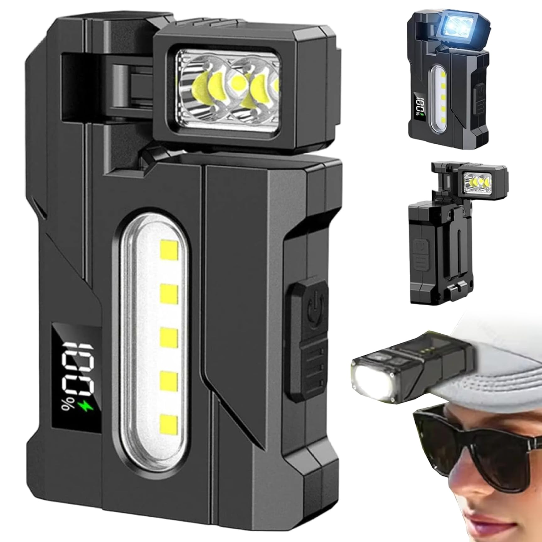 Mini lampe de poche pour urgence et torche de camping rechargeable portable