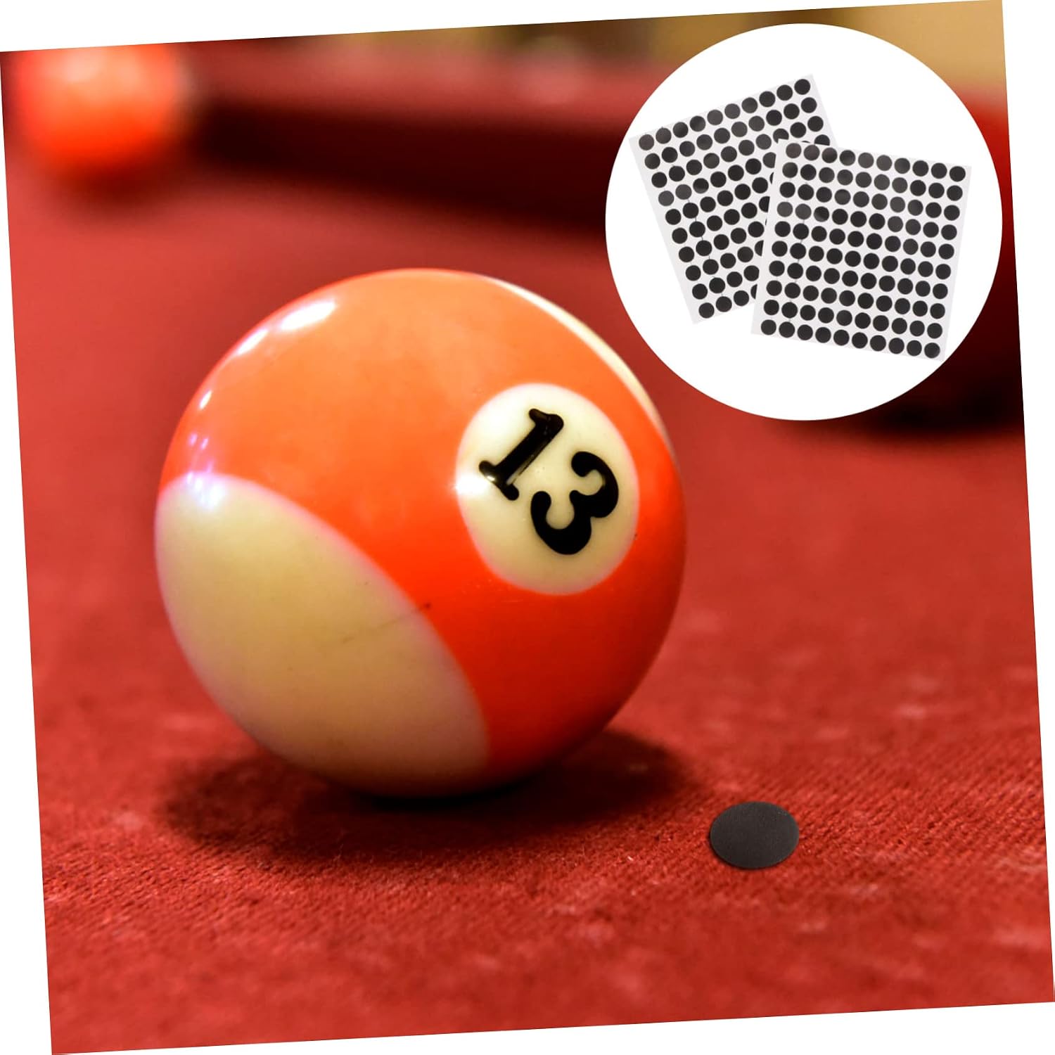 2pcs Billiard Table Black Dot Markers Sturdy Billiard Spot Stickers for Pool Table Essential Snooker Marker Dots for Accurate Positioning