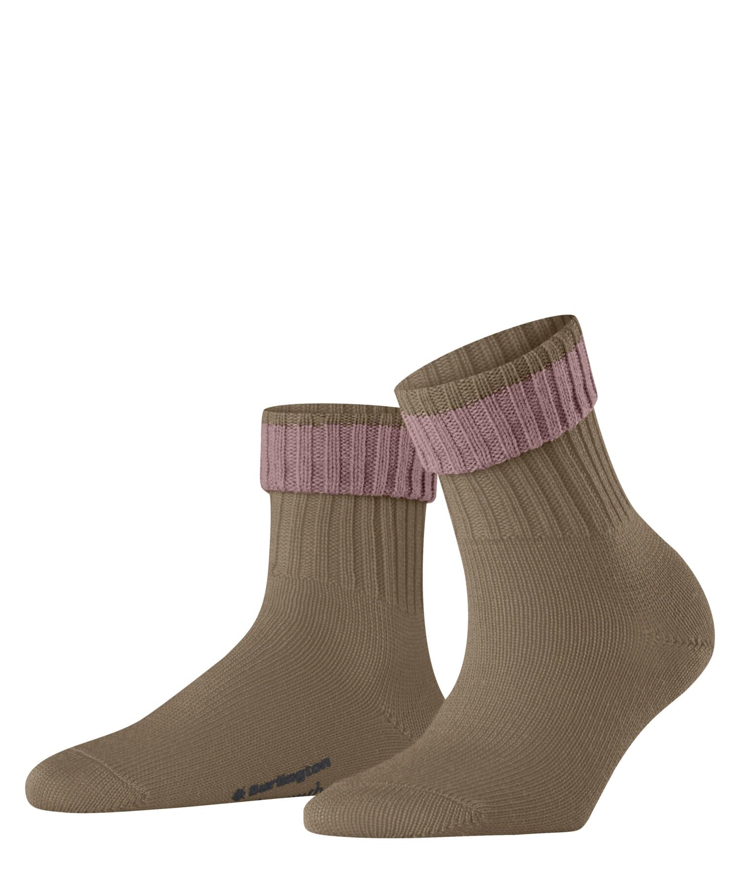 Burlington Women's Plymouth W So Wool Plain 1 Pair Socks, Brown Sun 5039, 3.5-7