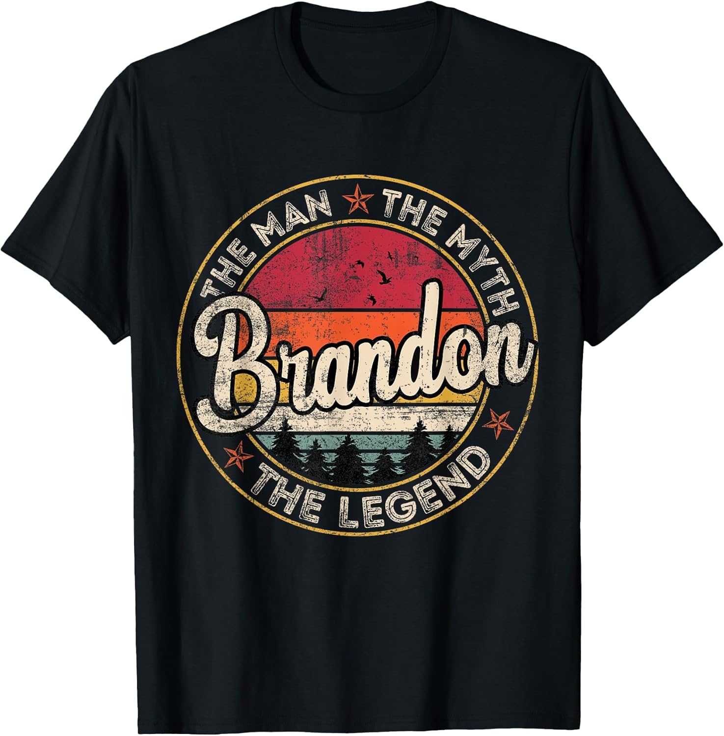 Brandon The Man The Myth The Legend Personalized Name T-Shirt