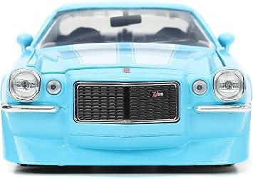 Jada Big Time Muscle 1:24 1971 Chevy Camaro Die-Cast Car (Light Blue)