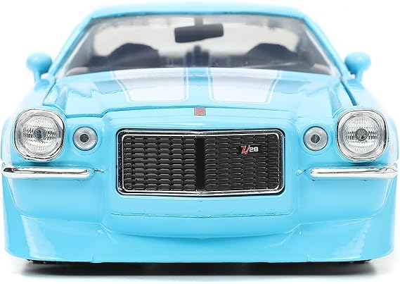 Jada Big Time Muscle 1:24 1971 Chevy Camaro Die-Cast Car (Light Blue)