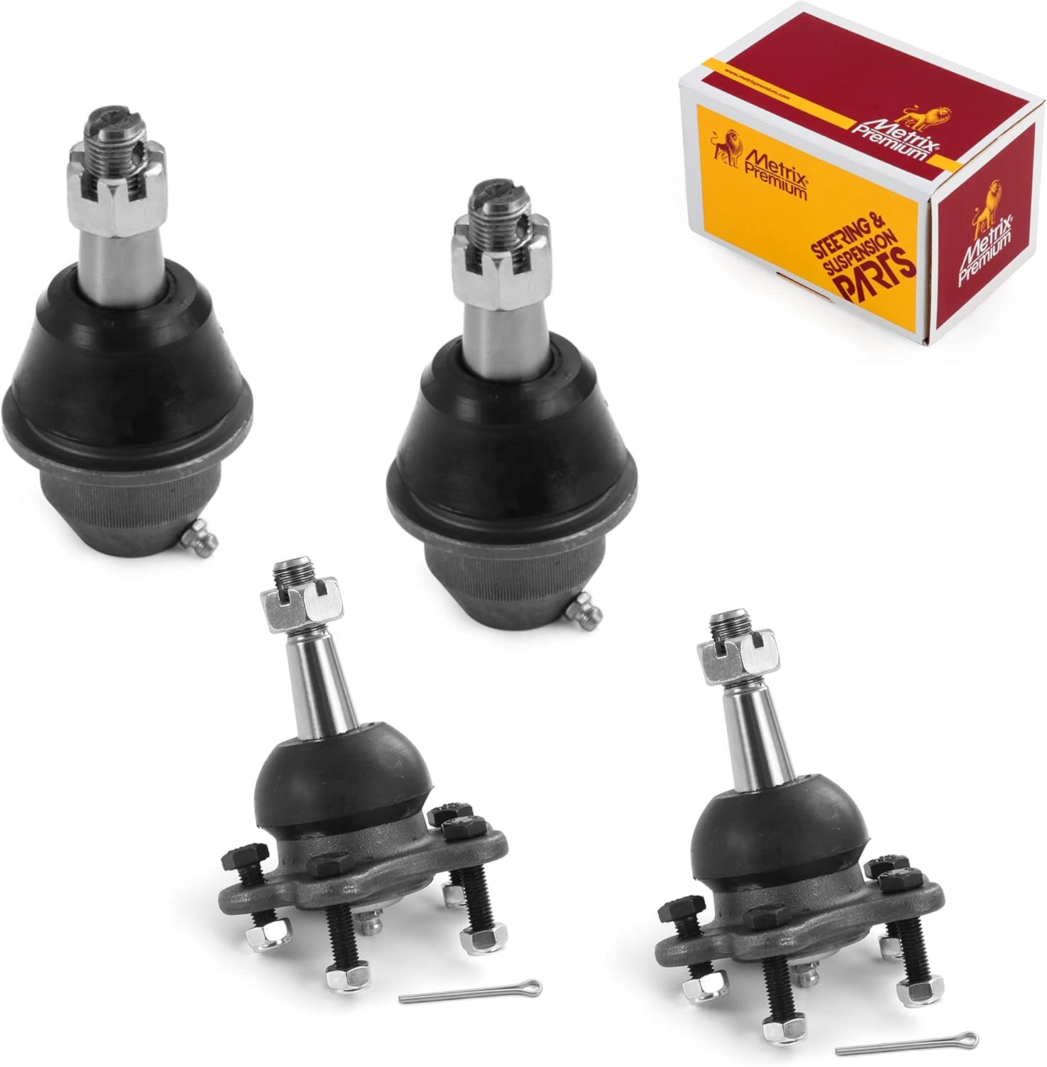 Metrix Premium Chassis Parts - 4 PC Front Lower & Upper Ball Joint Kit Fits 99-00 Cadillac Escalade 4WD, 95-99 Chevrolet K1500, K1500 Suburban, GMC K1500, K1500 Suburban, K6292, K6477, Made in Europe
