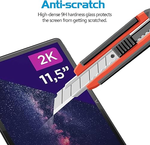 Miniatura 5 de Paquete de 2 protectores de pantalla para Lenovo Tab P11 2 generación de 11.5 pulgadas, vidrio templado de fácil instalación para Lenovo Tab P11 2
