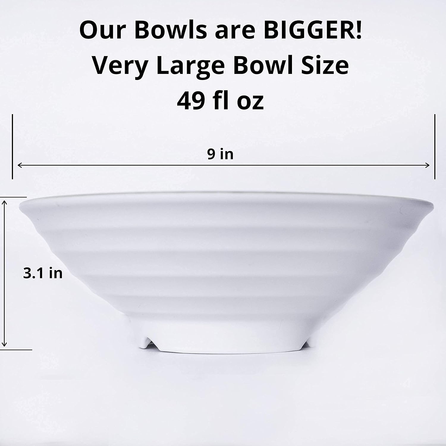 Lіmіtеd Dіѕсоunt 4 Large Ramen Bowl Melamine Noodle Bowl Set (49.5 Oz) Chopsticks And Ramen Spoons by Cotswold Homeware Co Asian Chinese Japanese or Pho Soup With Soup Spoons and Chopsticks Complete Dinnerware