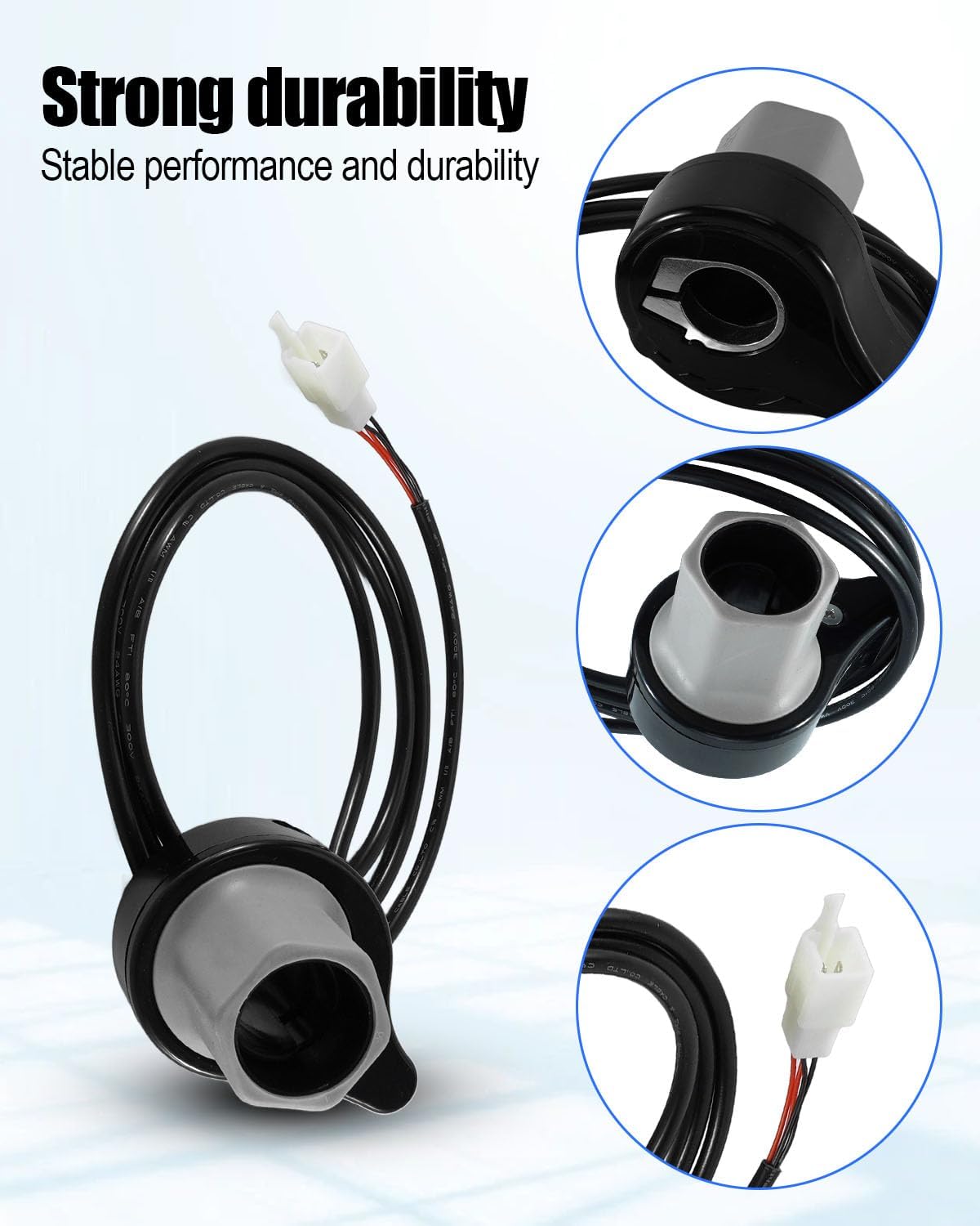 Twist Grip Throttle Kit Fit for Razor E200 E300 MX350 MX400 24V Electric Scooter Control Module, with Handlebar Grips