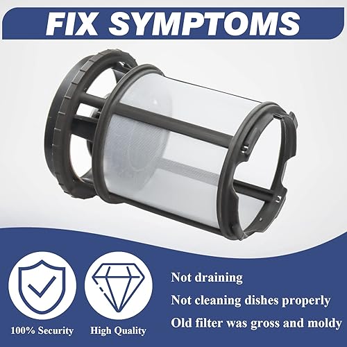 Miniatura 4 de Funmit W10872845 - Vaso de filtro de bomba de lavavajillas (paquete de 2) de repuesto para lavavajillas Whirlpool Kenmore Amana Kitcheniad 8579307