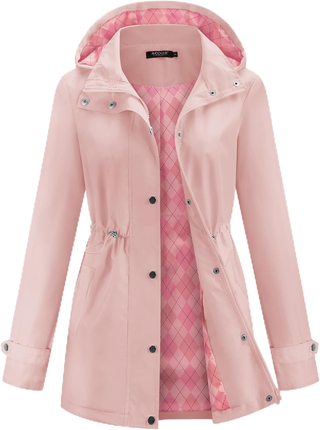 Avoogue Rain Jacket for Women Waterproof Lightweight Hooded Raincoat for Hiking Travel Outdoor Avoogue Rain Jacket for Women Waterproof Lightweight Hooded Raincoat for Hiking Travel Outdoor