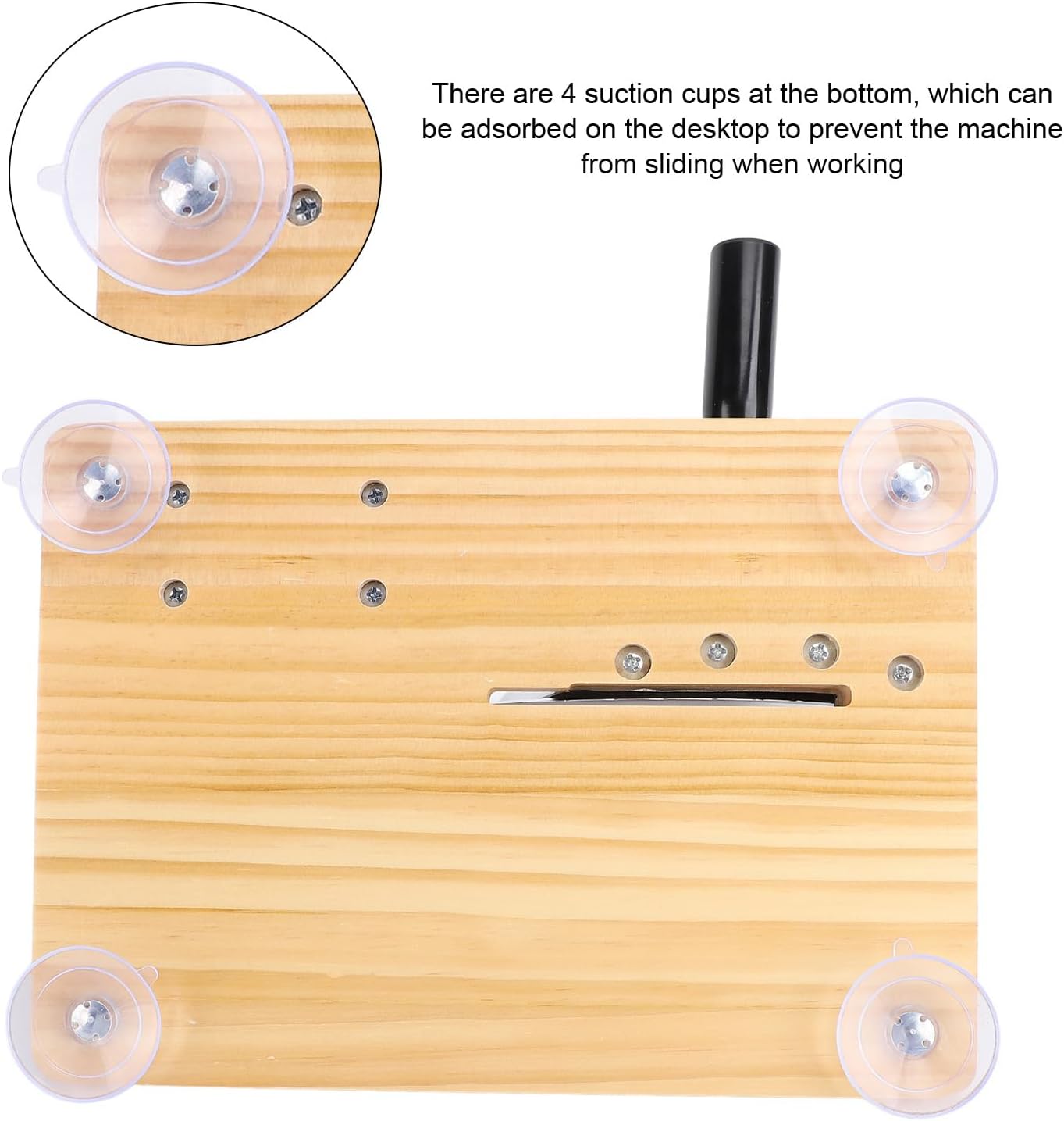 Powerful Gear Drive Bread Slicing Machine with Adjustable Thickness with Handle and Feet for Effortlessly Bread, Cheese, and Meat