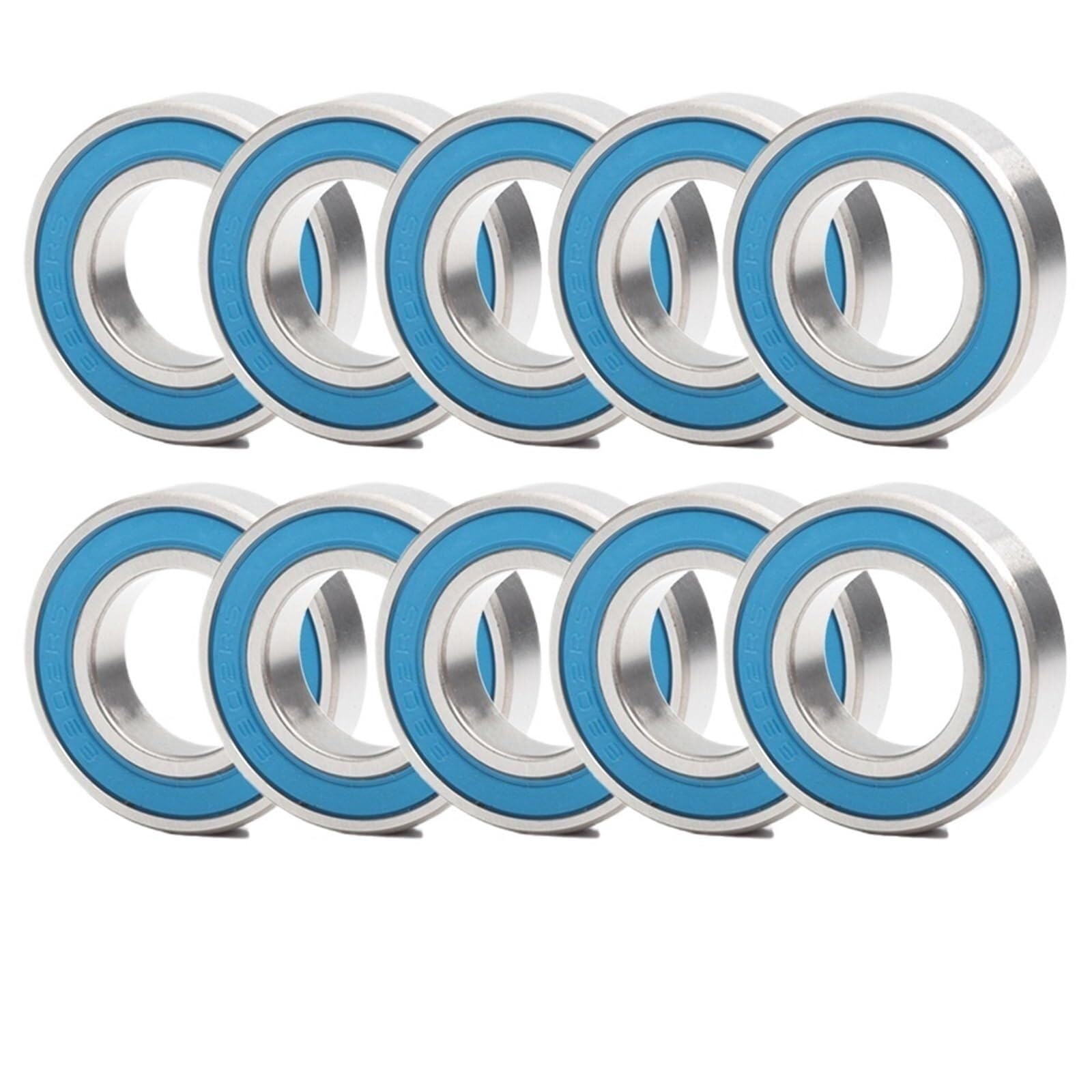 6902RS łożysko 10 sztuk 15x28x7 mm ABEC-3 Hobby elektryczny zdalnie sterowany samochód ciężarówka 6902 RS 2RS łożyska kulkowe 6902-2RS niebieskie uszczelnione