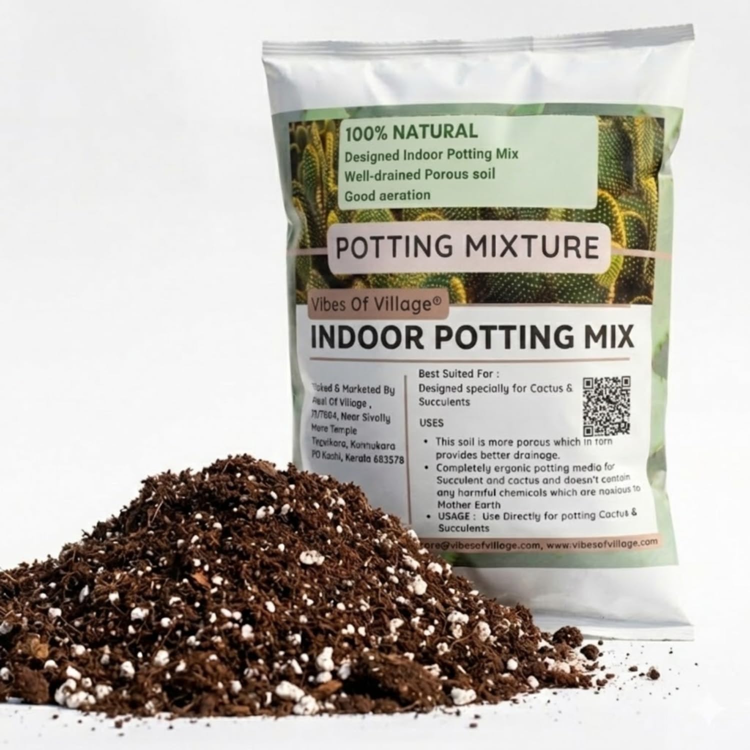 Premium Indoor Potting Mix - 1kg for Healthy Plants -1