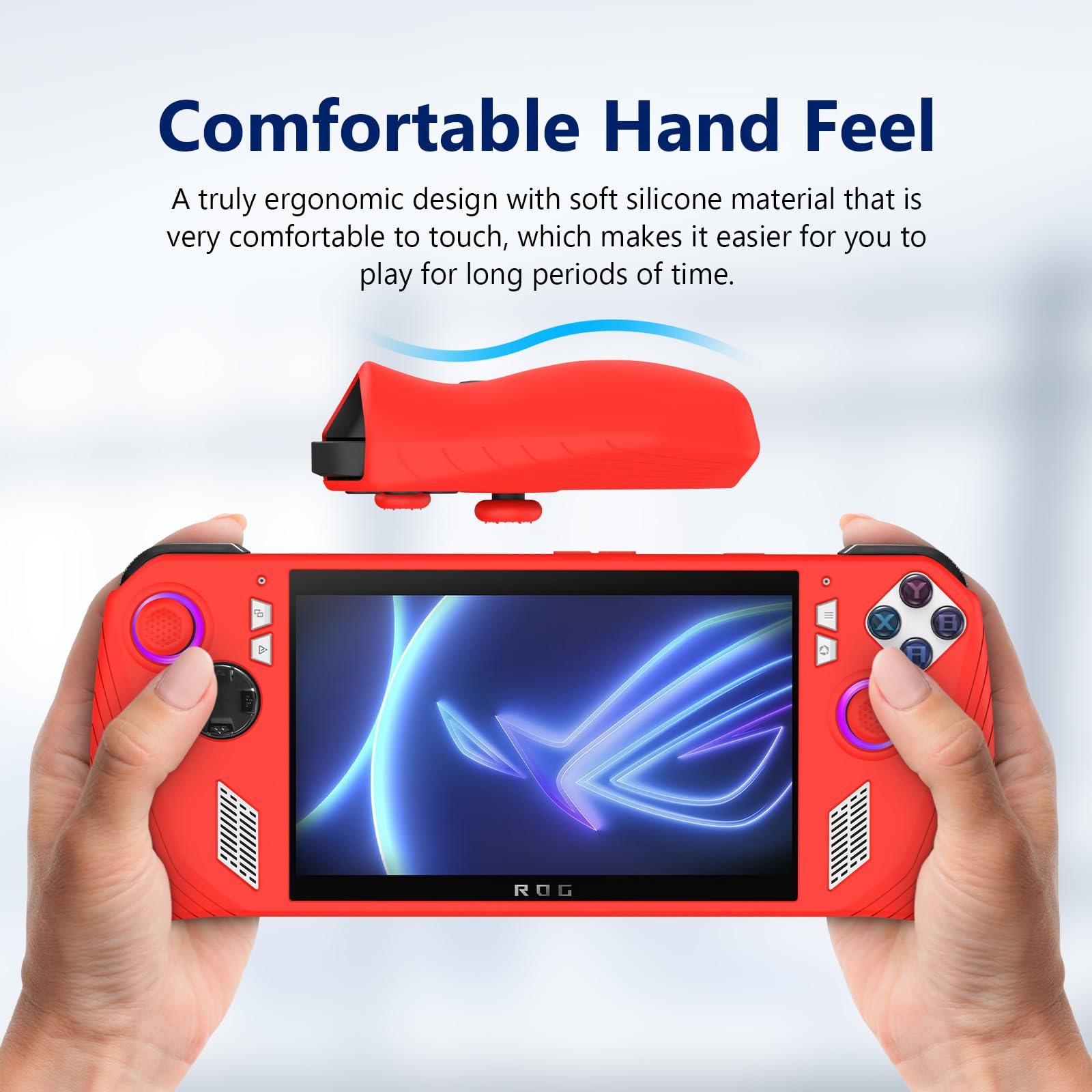 Custodia protettiva in TPU morbido per ASUS ROG Ally, custodia per console di gioco, guscio protettivo antigraffio, manica per accessori di gioco (Black