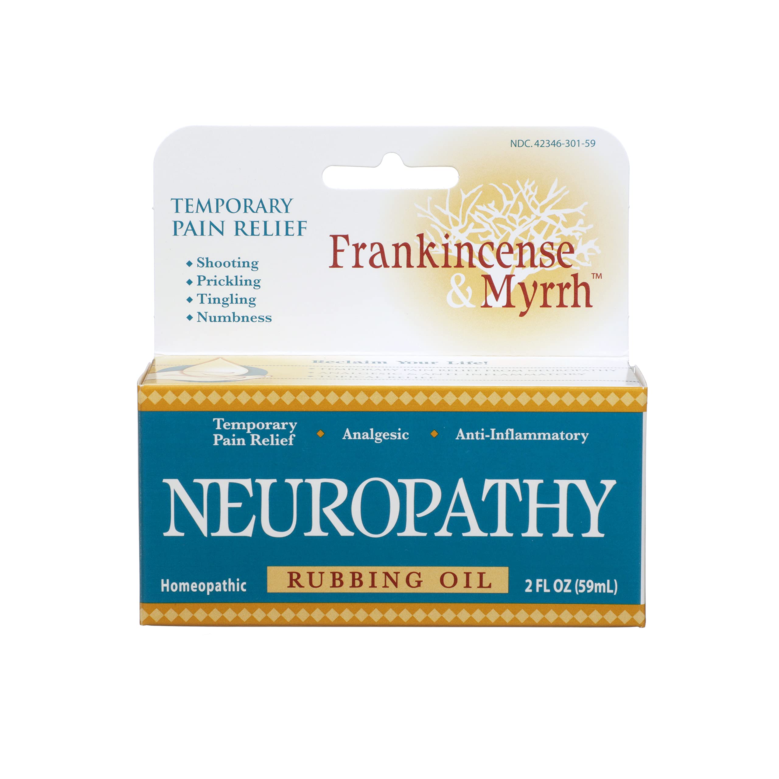 Buy Frankincense & Myrrh Neuropathy Rubbing Oil, Foot Pain Relief with