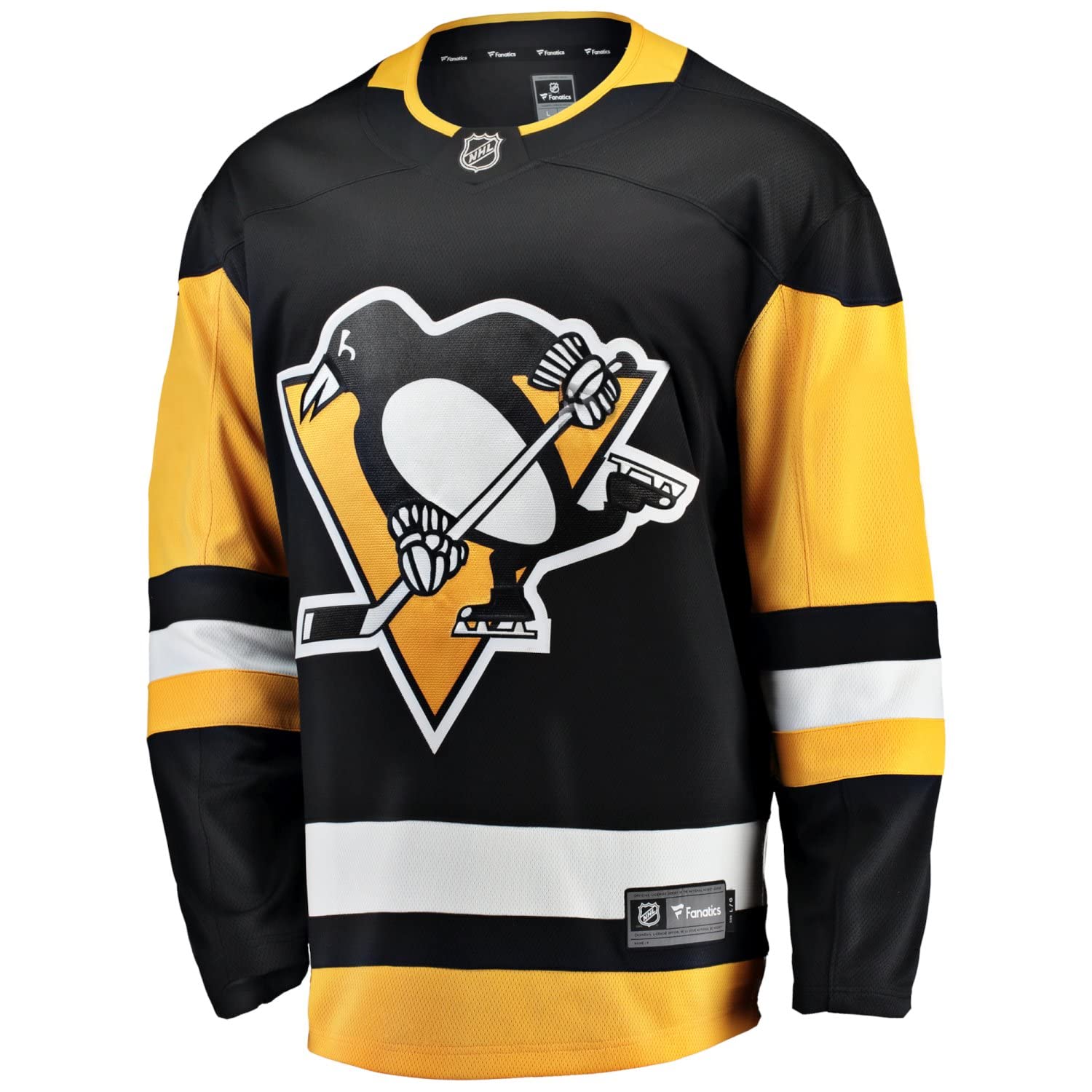 Fanatics Men's Black Pittsburgh Penguins Home Breakaway Nhl Mesh Jersey - Xl