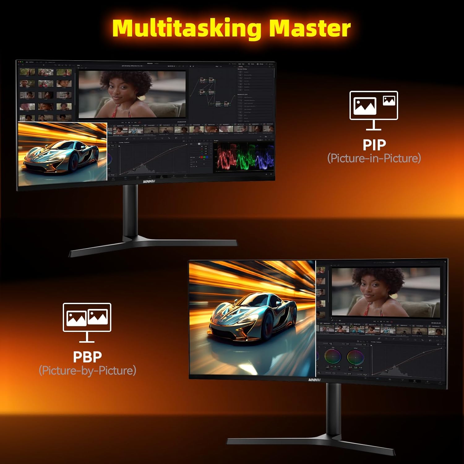 34 Inch Ultrawide Gaming Monitor - 21:9 WQHD 3440 x 1440 R1500 Curved Computer Monitor for Gamer, 180Hz 1ms AMD FreeSync PIP/PBP Crosshair TÜV Eye Care, HDMI 2.0 & DP1.4, Tilt/Height/Swivel Stand 10 71KFXABo2GL. AC SL1500